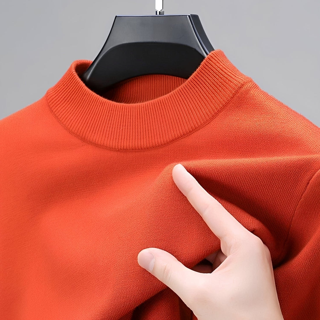 Giorgio - Bequemer Herrenpullover mit Saum