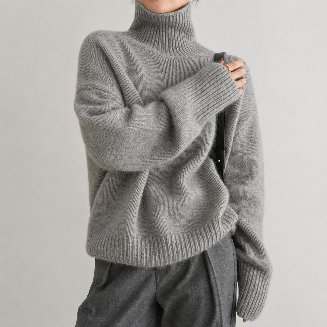 Lea - Bequemer Rollkragenpullover für Damen