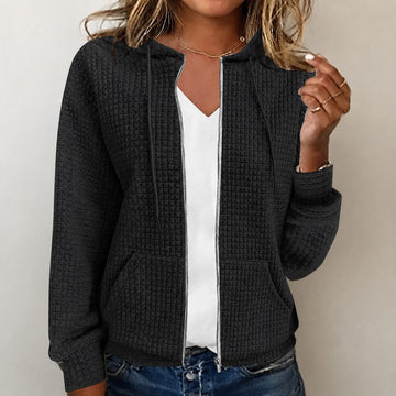 Kristel - Sweatjacke mit Wabenmuster