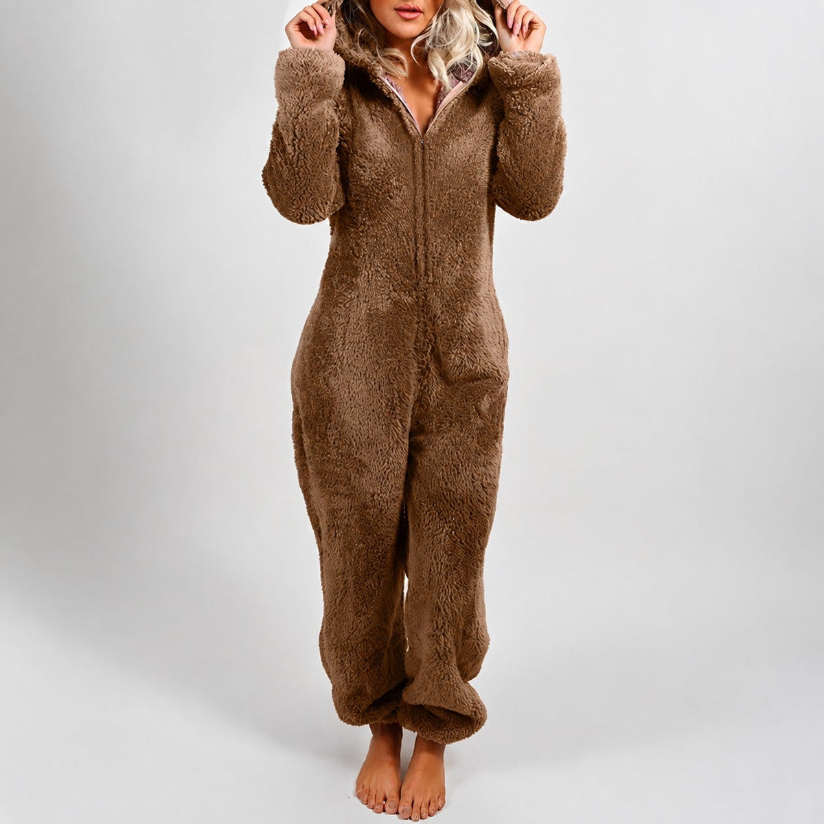 Jasmine - Komfortabler Damen-Kapuzen-Jumpsuit