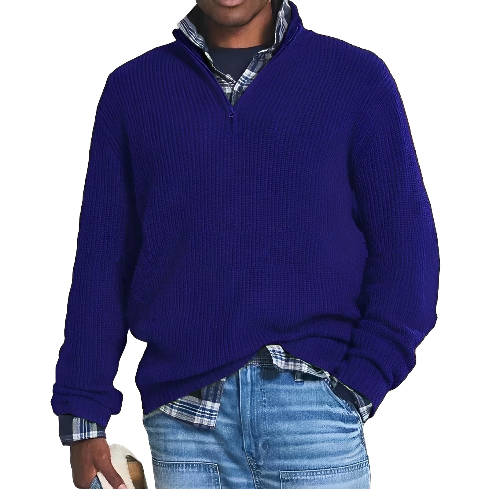 Charlton - Herrenpullover mit Zipper für Wärme