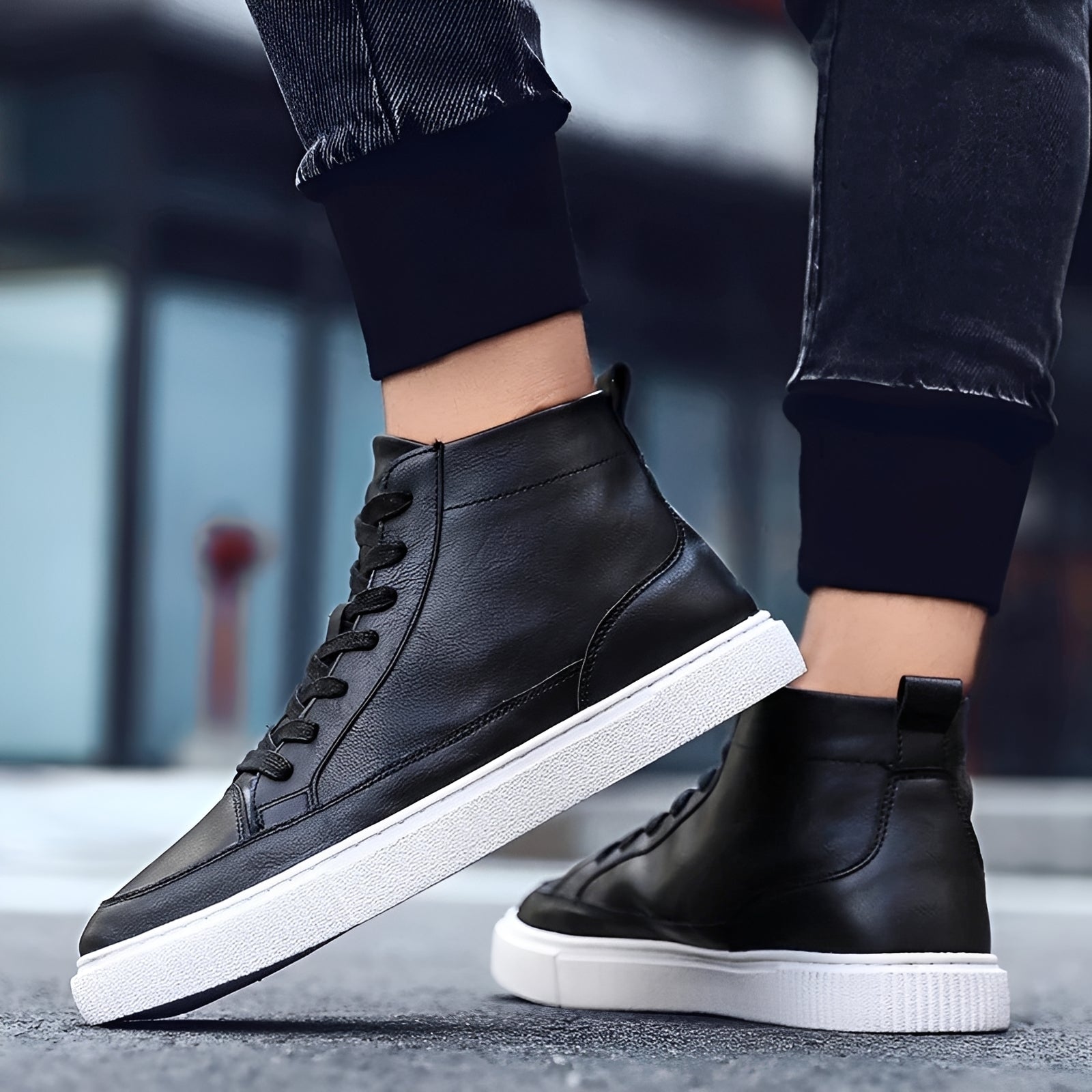 Albert - Edler Herren-High-Top-Sneaker