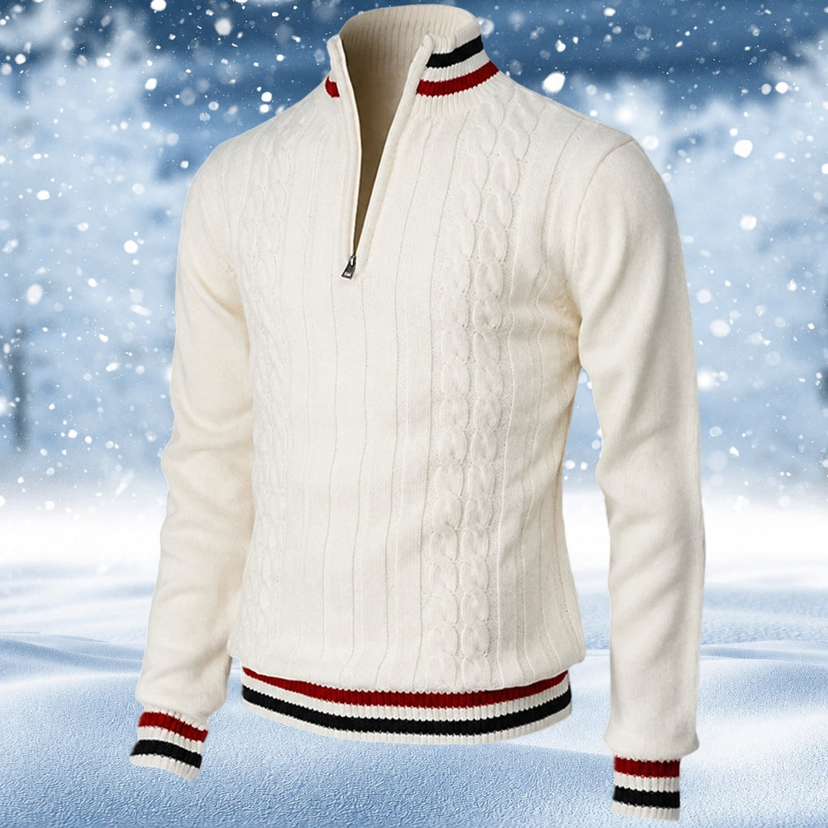Ralph - Stilvoller Herrenpullover mit Reißverschluss