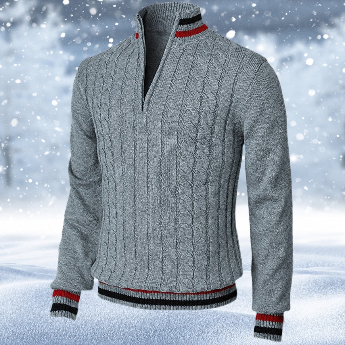 Ralph - Stilvoller Herrenpullover mit Reißverschluss