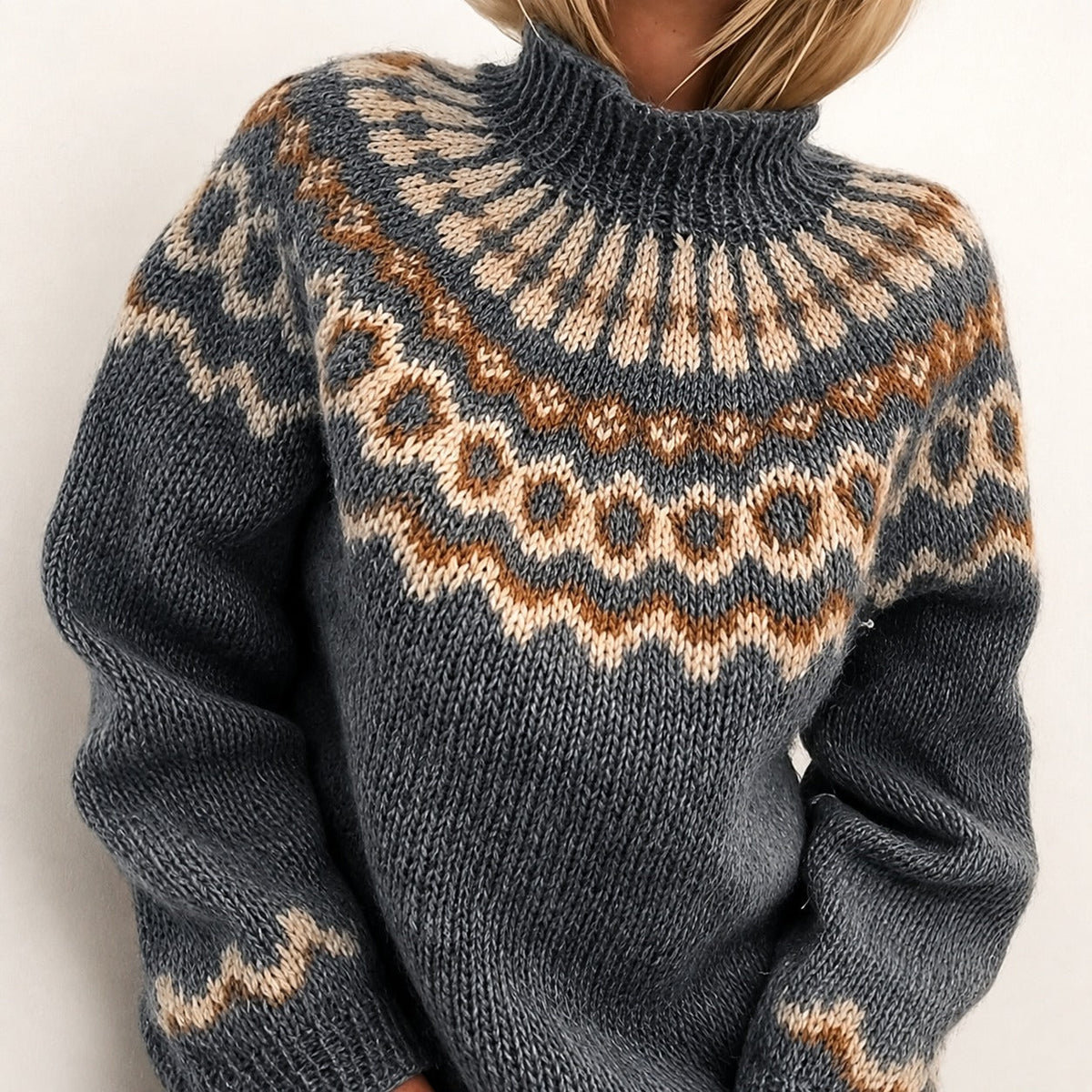 Oona - Gemütlicher isländischer Rollkragenpullover