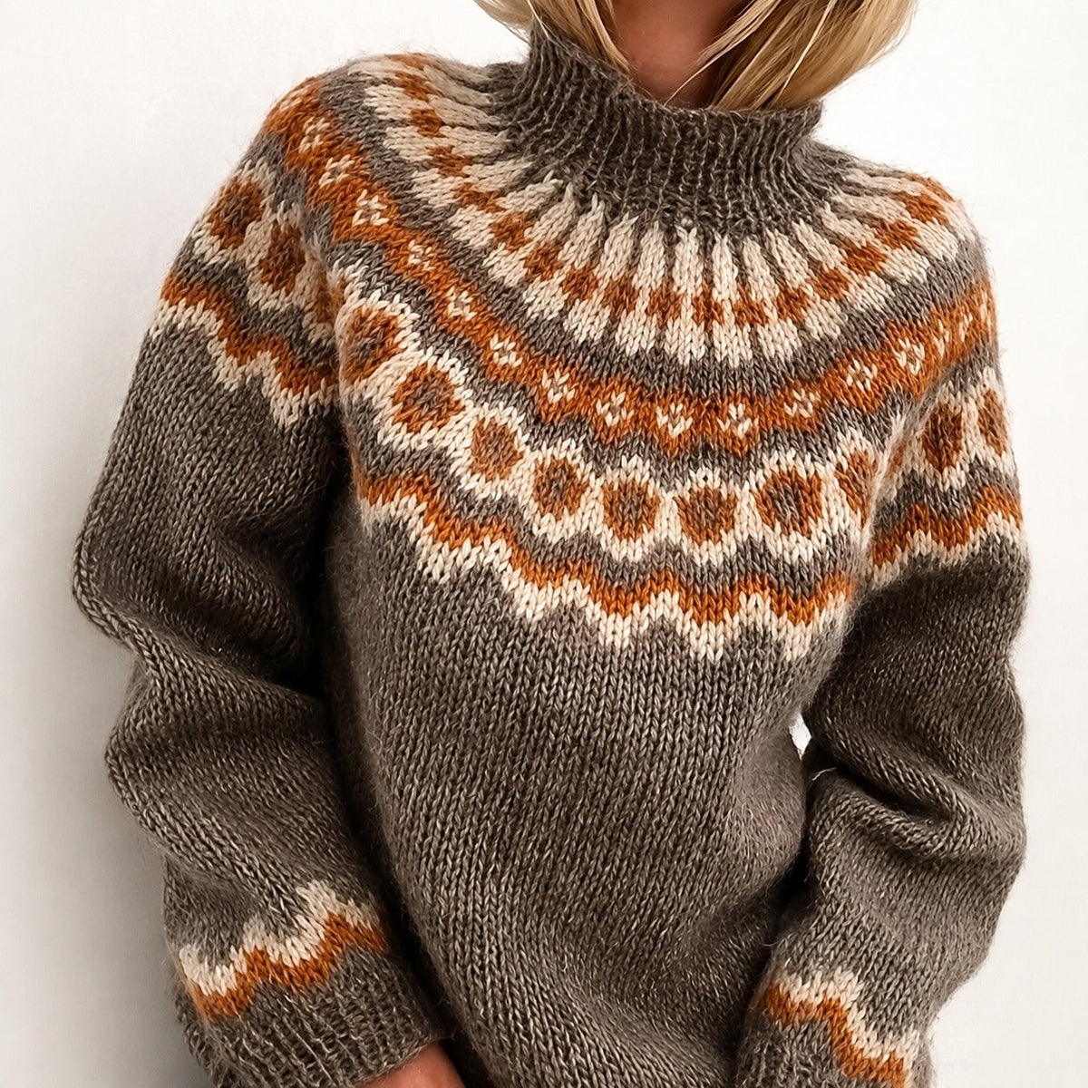 Oona - Gemütlicher isländischer Rollkragenpullover