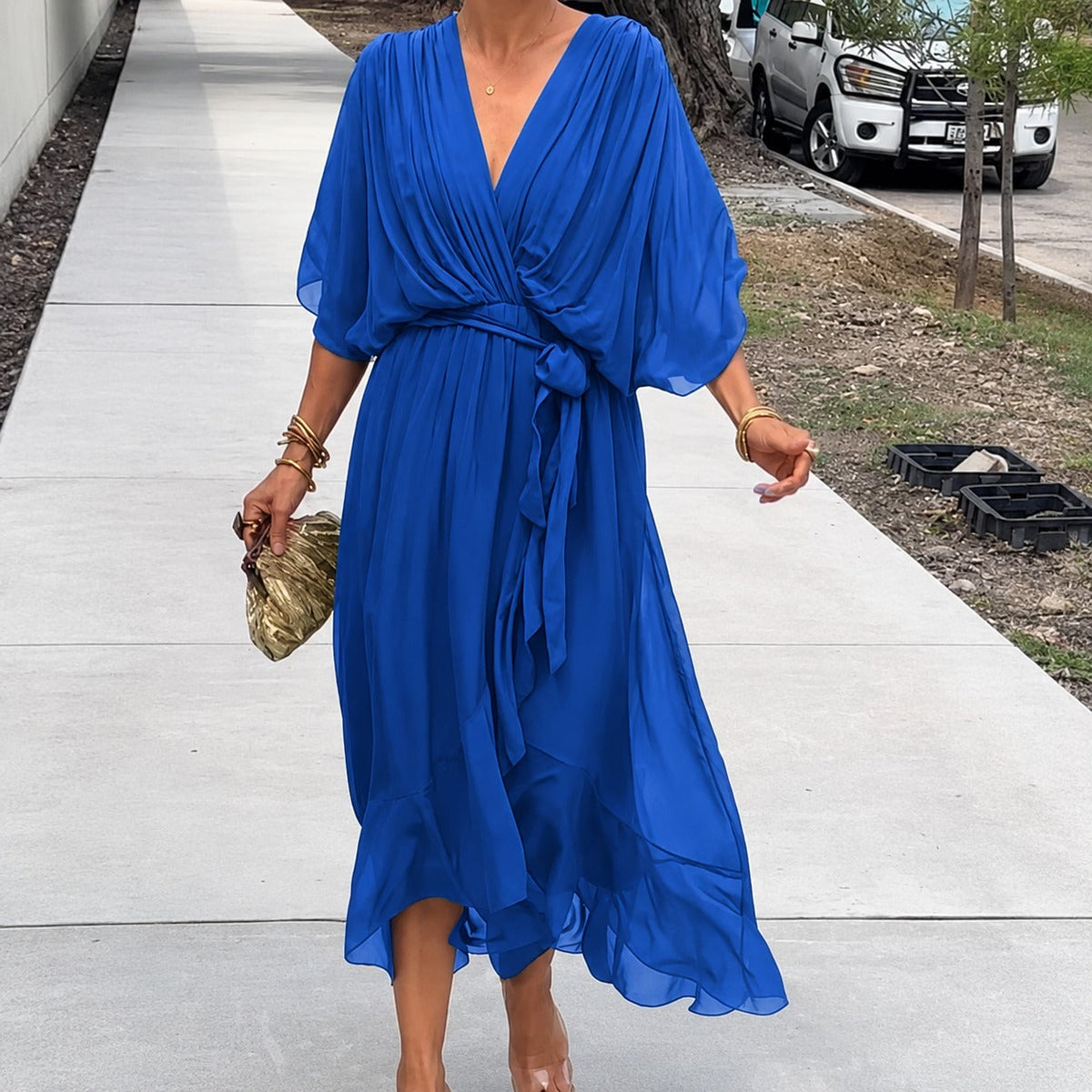 Loisa - Luftiges Kleid mit V-Schnitt