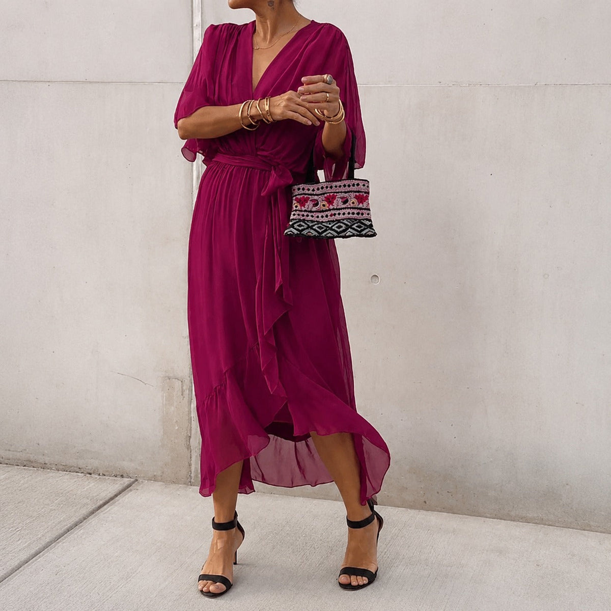 Loisa - Luftiges Kleid mit V-Schnitt