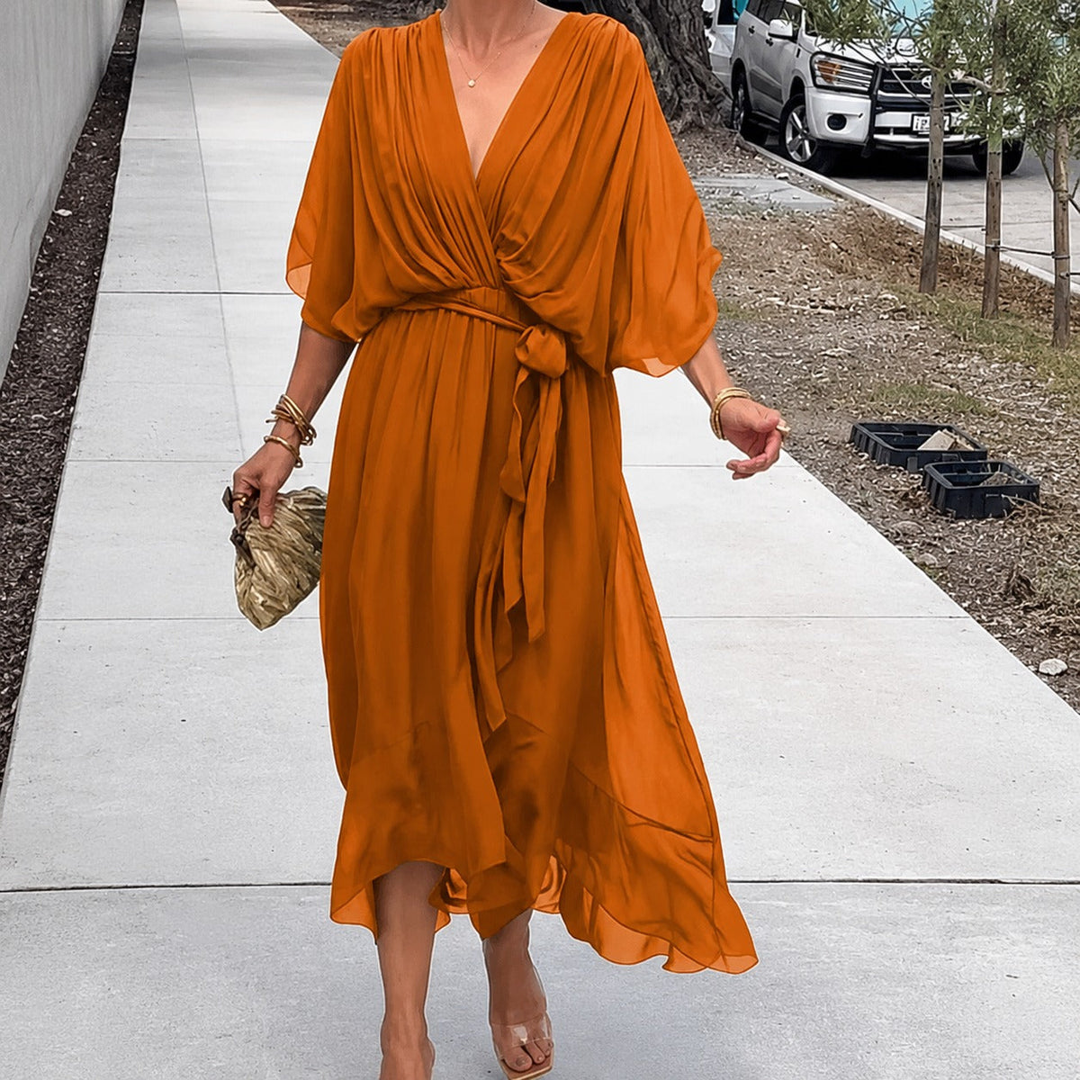 Loisa - Luftiges Kleid mit V-Schnitt