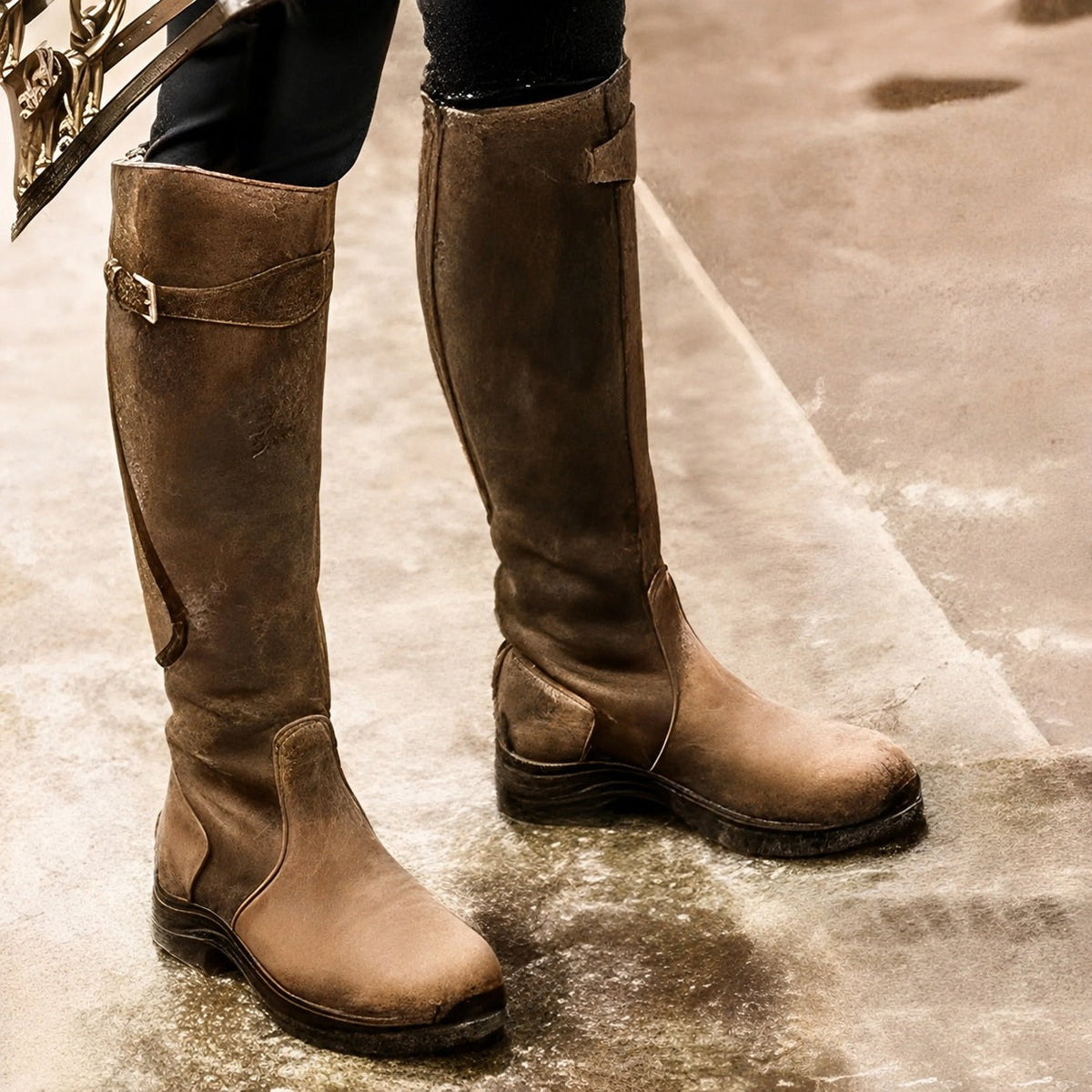 Athena - Hohe Stiefel im Vintage-Stil
