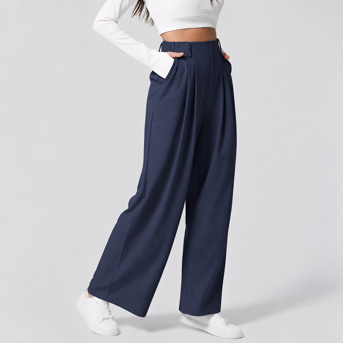 Montana - Stretchige Damenhose mit geradem Schnitt