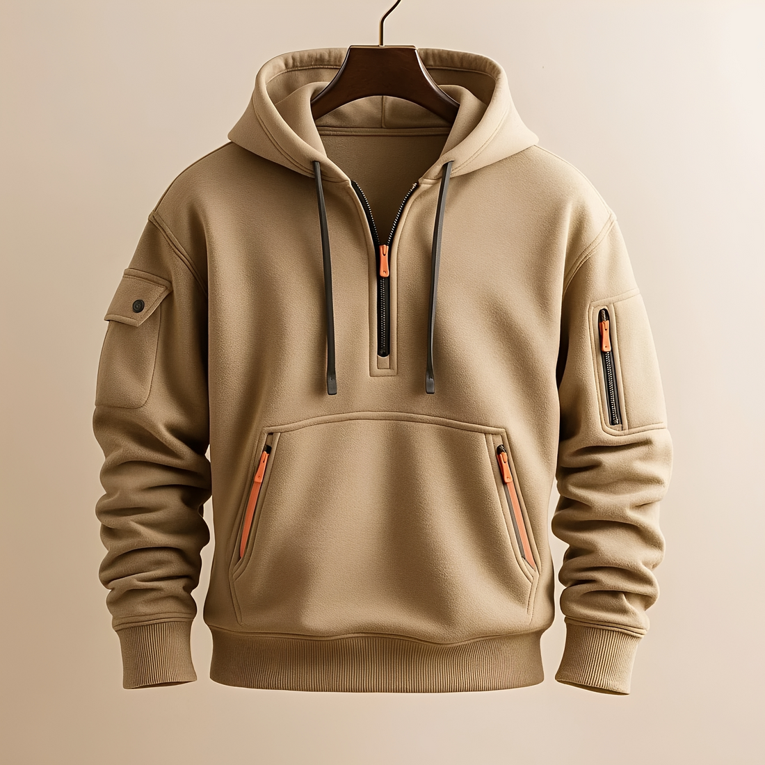 Burton - Bequemer Hoodie mit halbem Zipper