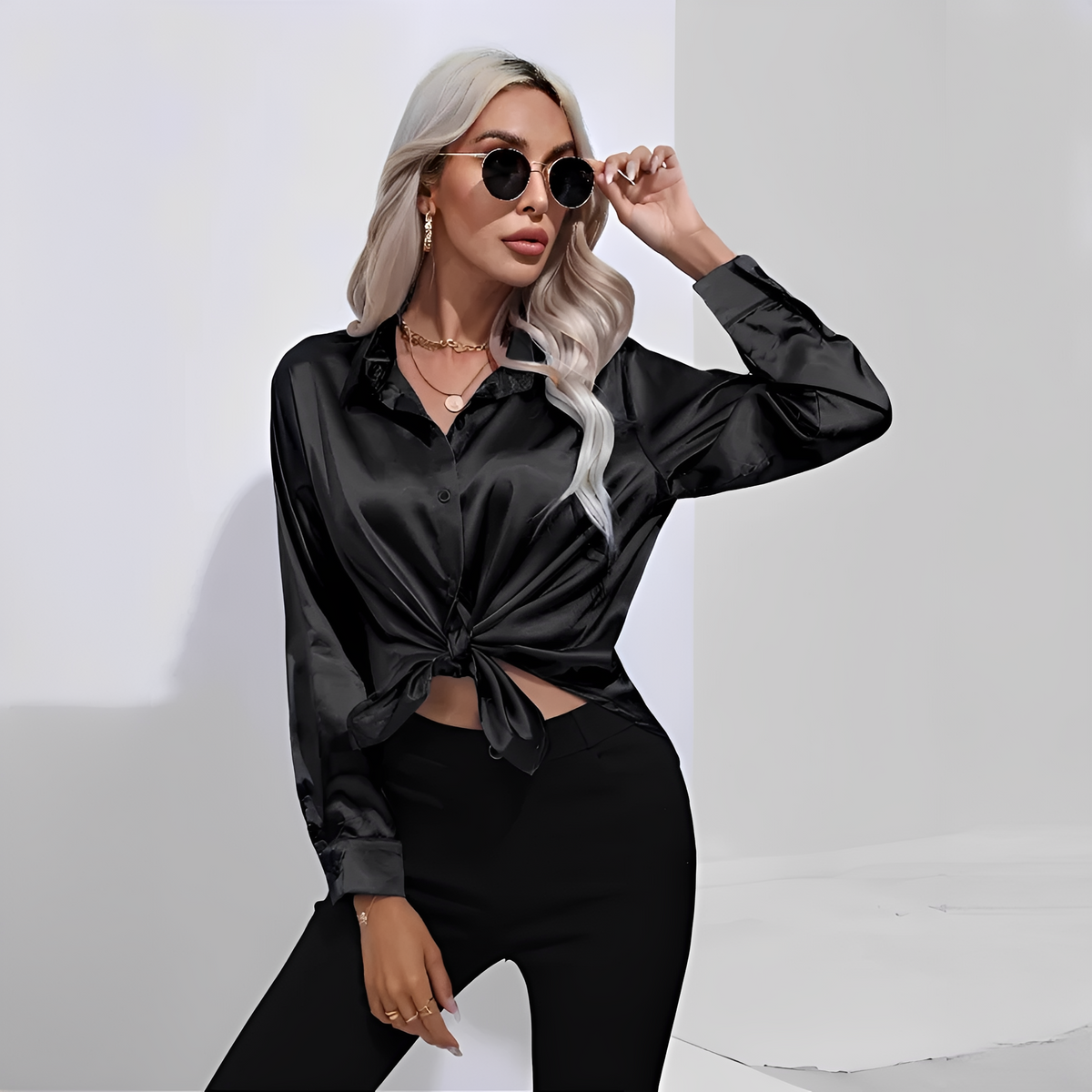 Liliane - Stilvolle Bluse mit langen Ärmeln