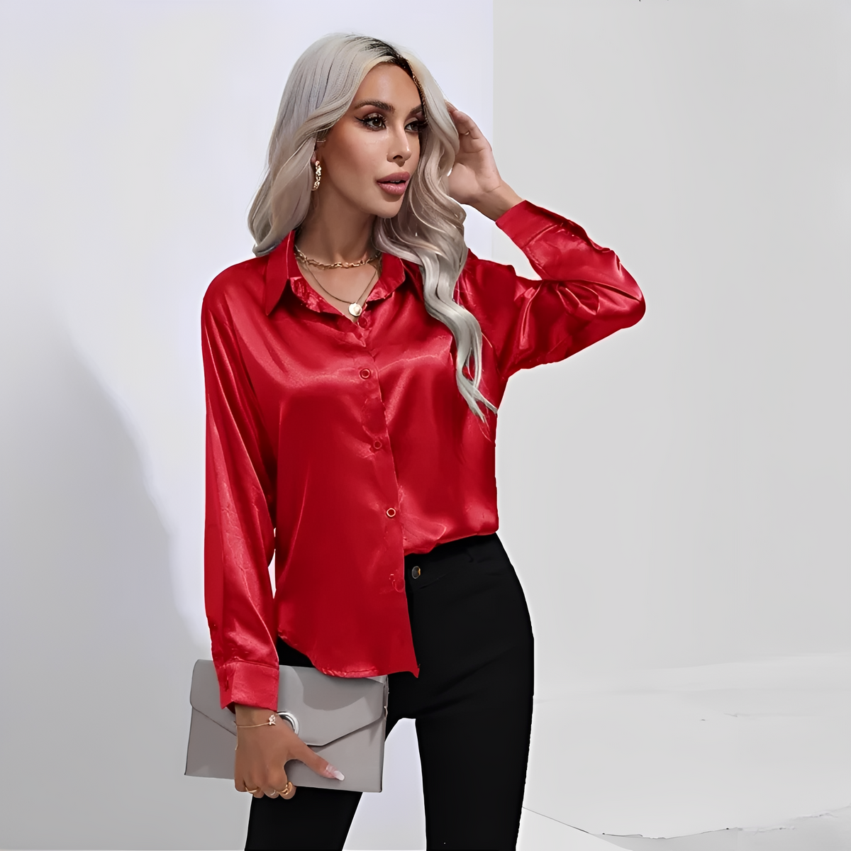 Liliane - Stilvolle Bluse mit langen Ärmeln
