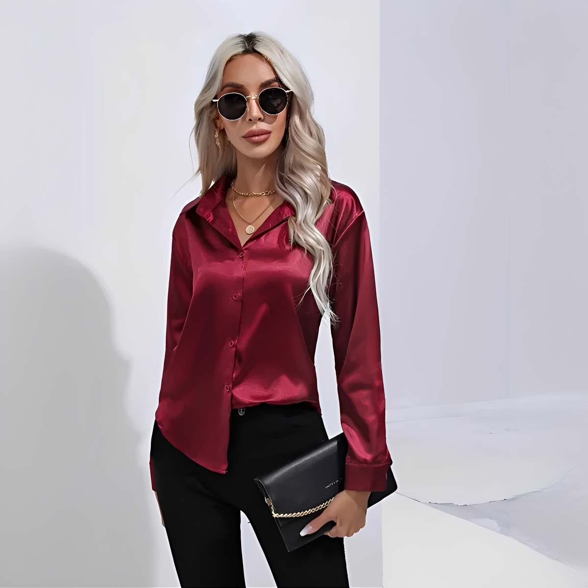Liliane - Stilvolle Bluse mit langen Ärmeln