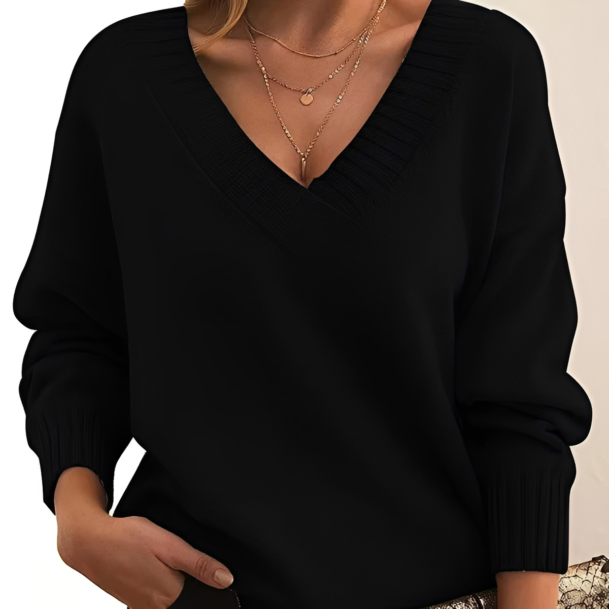 Mollie - Eleganter und bequemer Pullover mit V-Ausschnitt