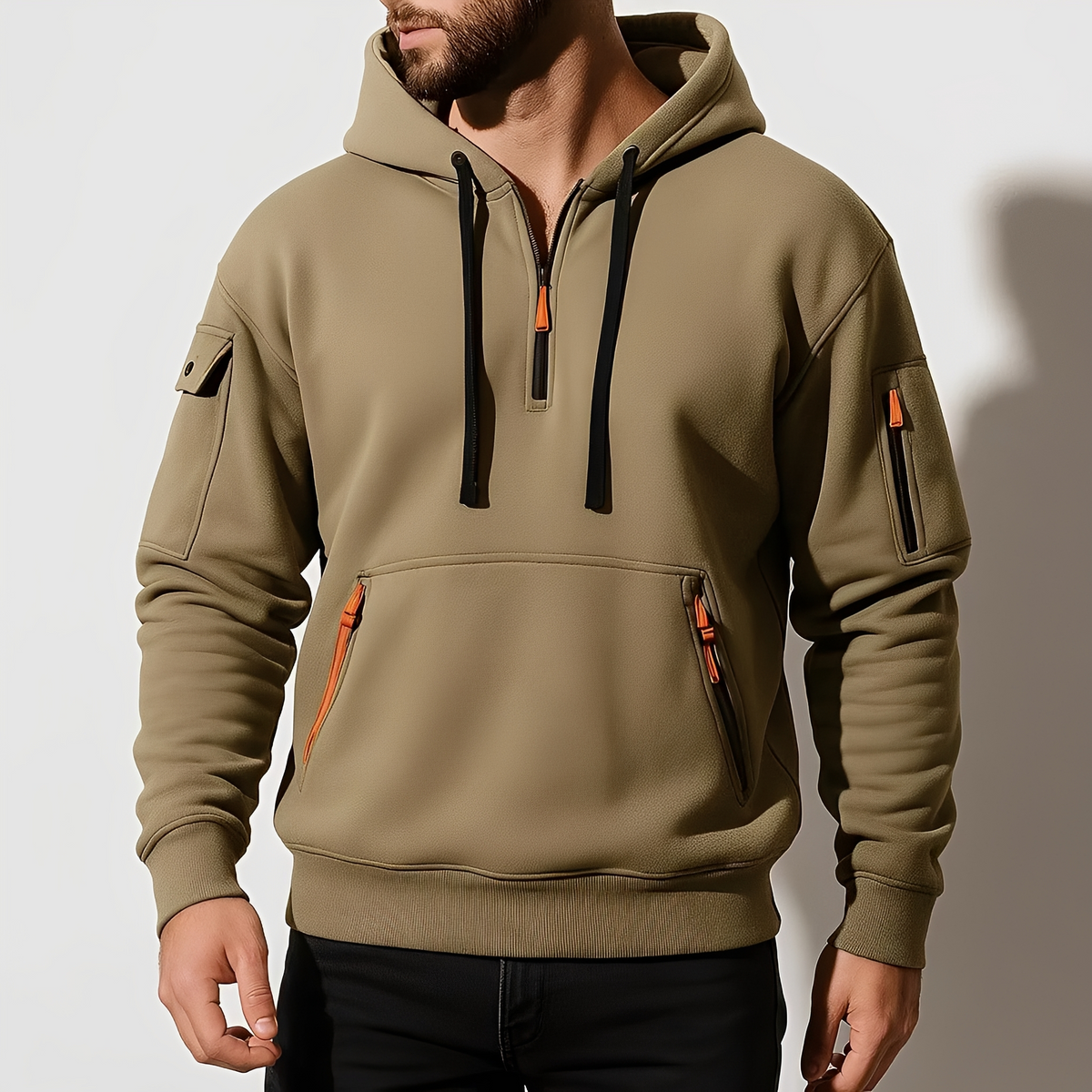 Burton - Bequemer Hoodie mit halbem Zipper