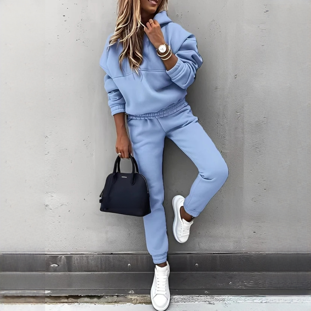 Rovina - Angenehmes Kapuzenpullover- und Hosenset