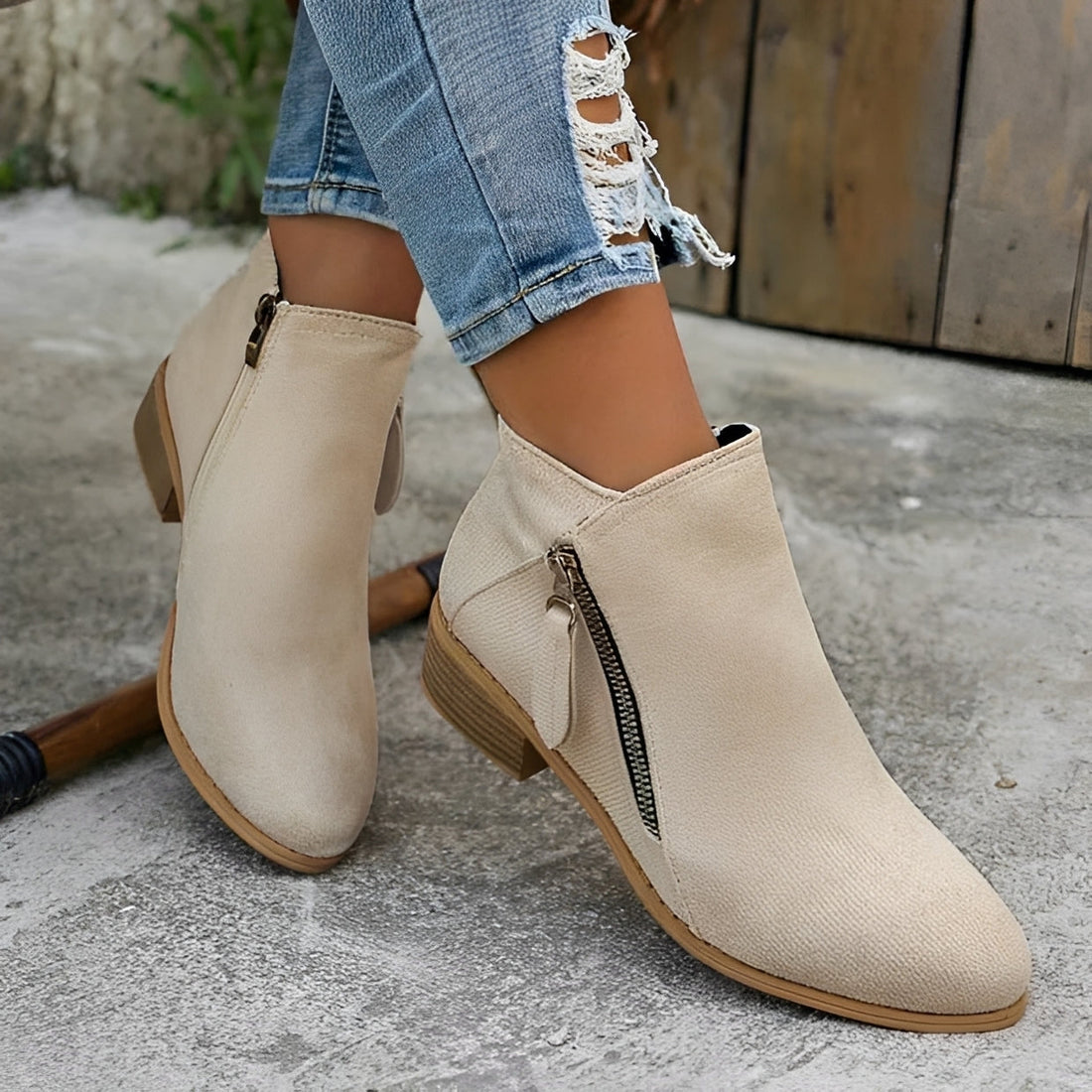 Klara - Stilvolle und modische Stiefel mit Reißverschluss