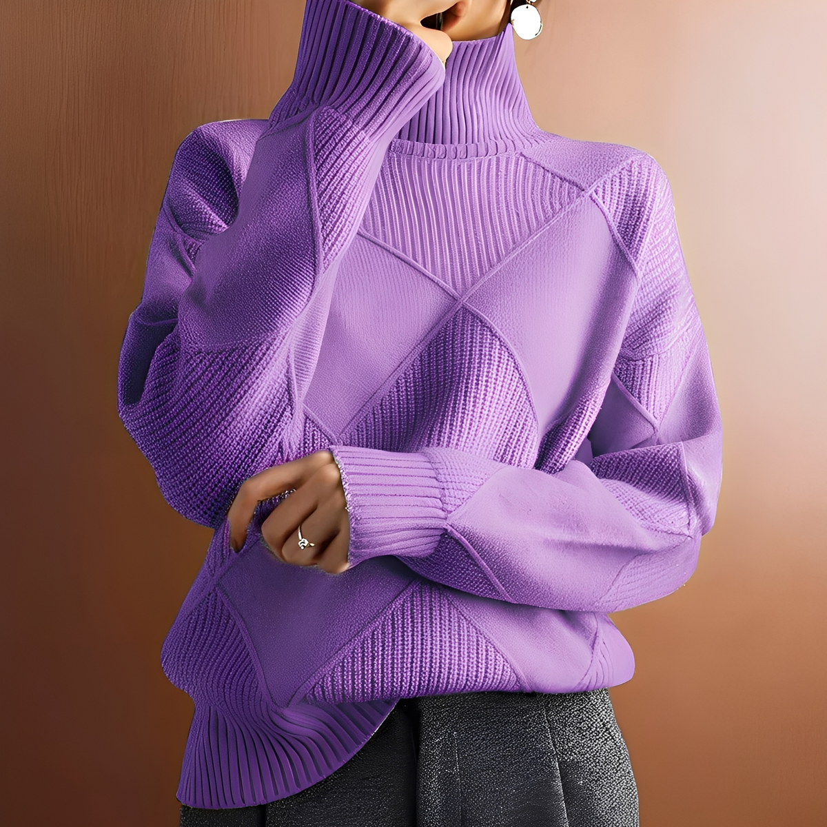 Morgan - Komfortabler Pullover mit hohem Kragen