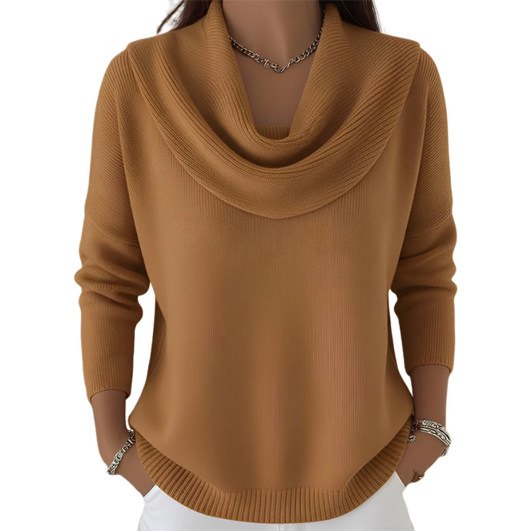 Marva - Eleganter Pullover mit großem Kragen