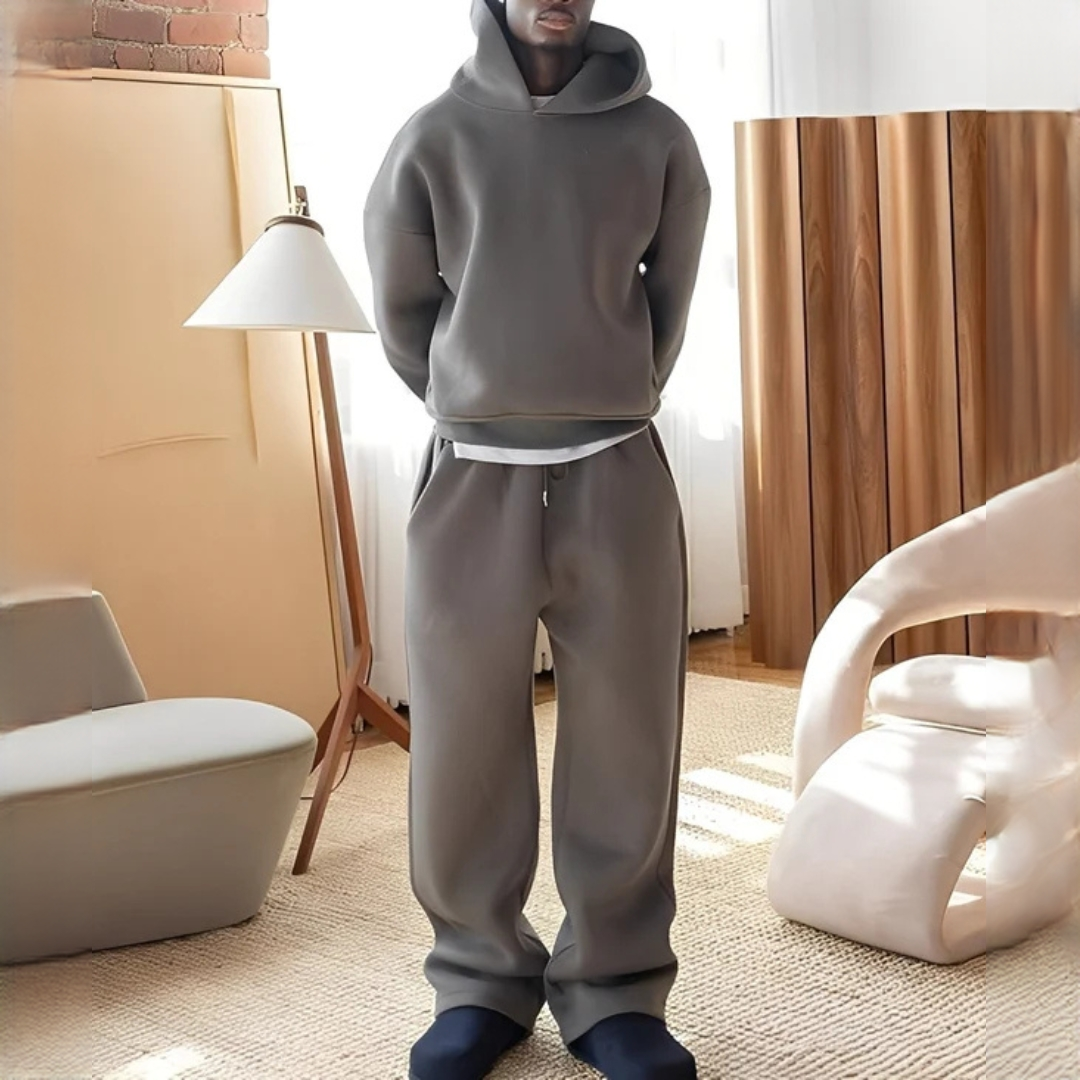Marlon - Oversize-Set mit Kapuzenpullover und Hose