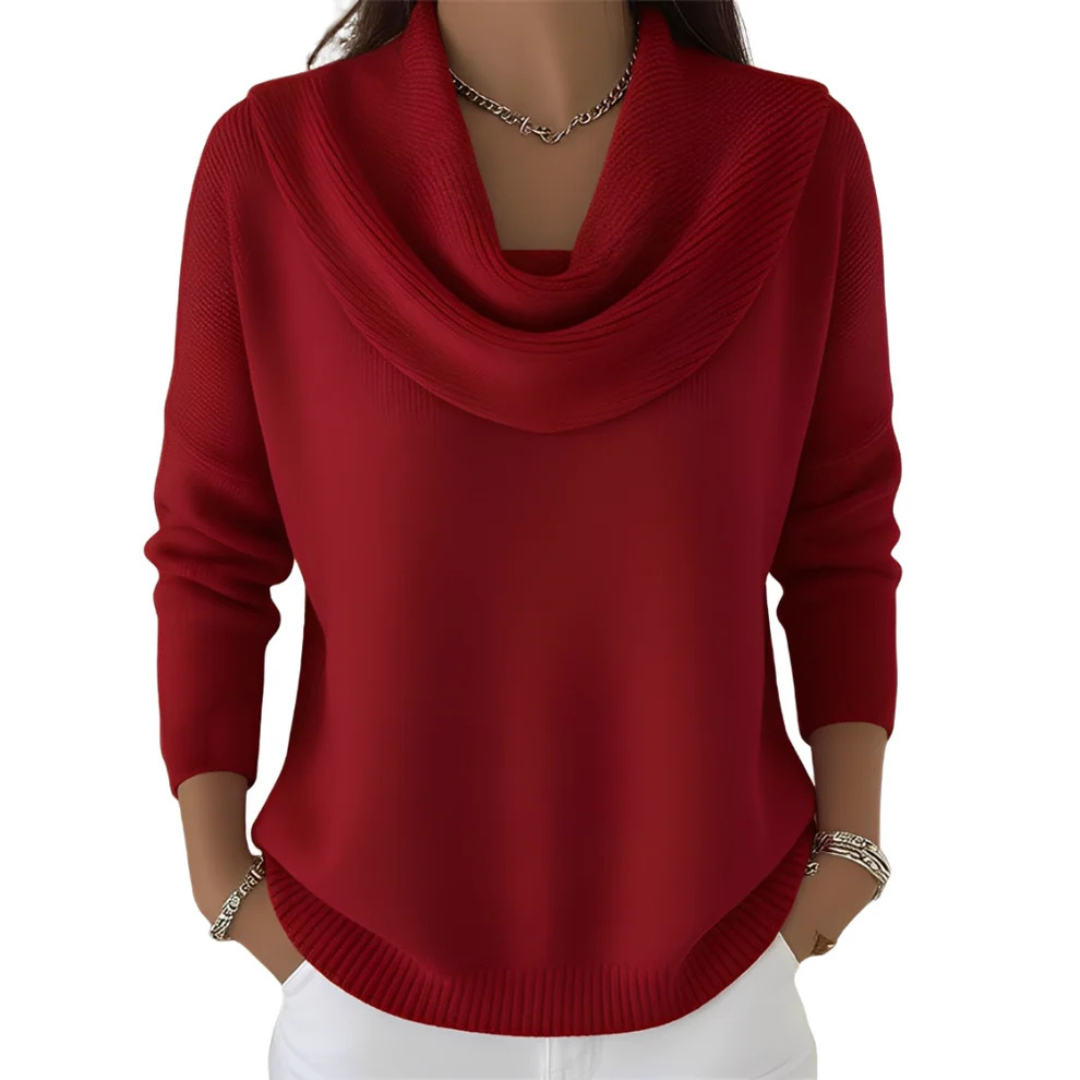 Marva - Eleganter Pullover mit großem Kragen