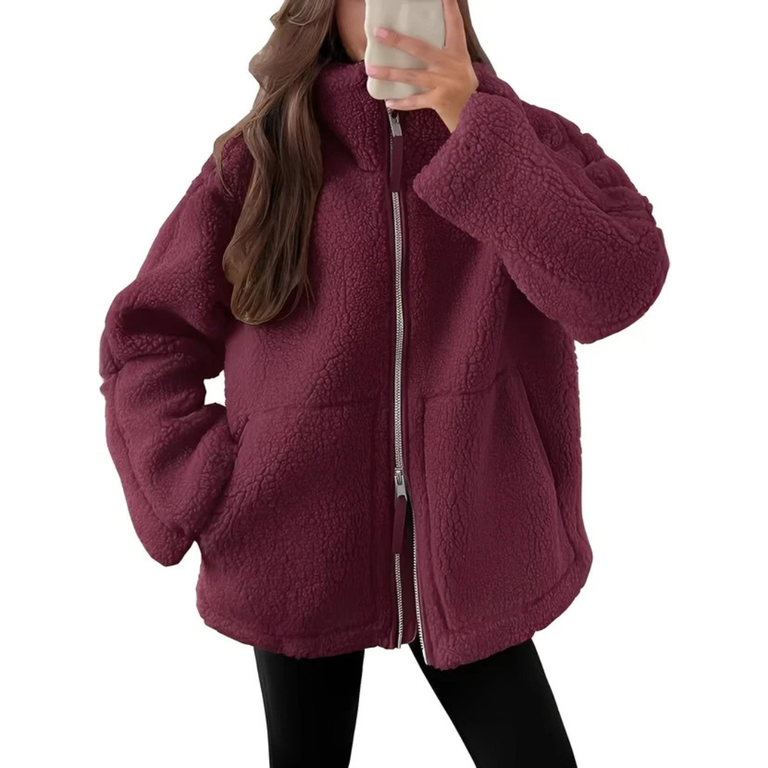 Rowena - Modische Jacke mit Reißverschluss und Wärme