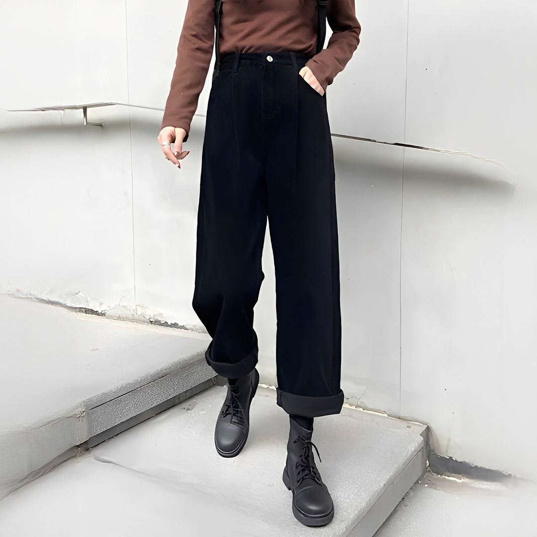 Shelbie - Klassische Hose im weiten Schnitt