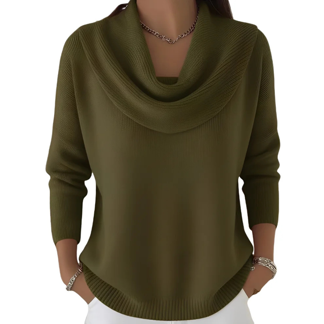 Marva - Eleganter Pullover mit großem Kragen