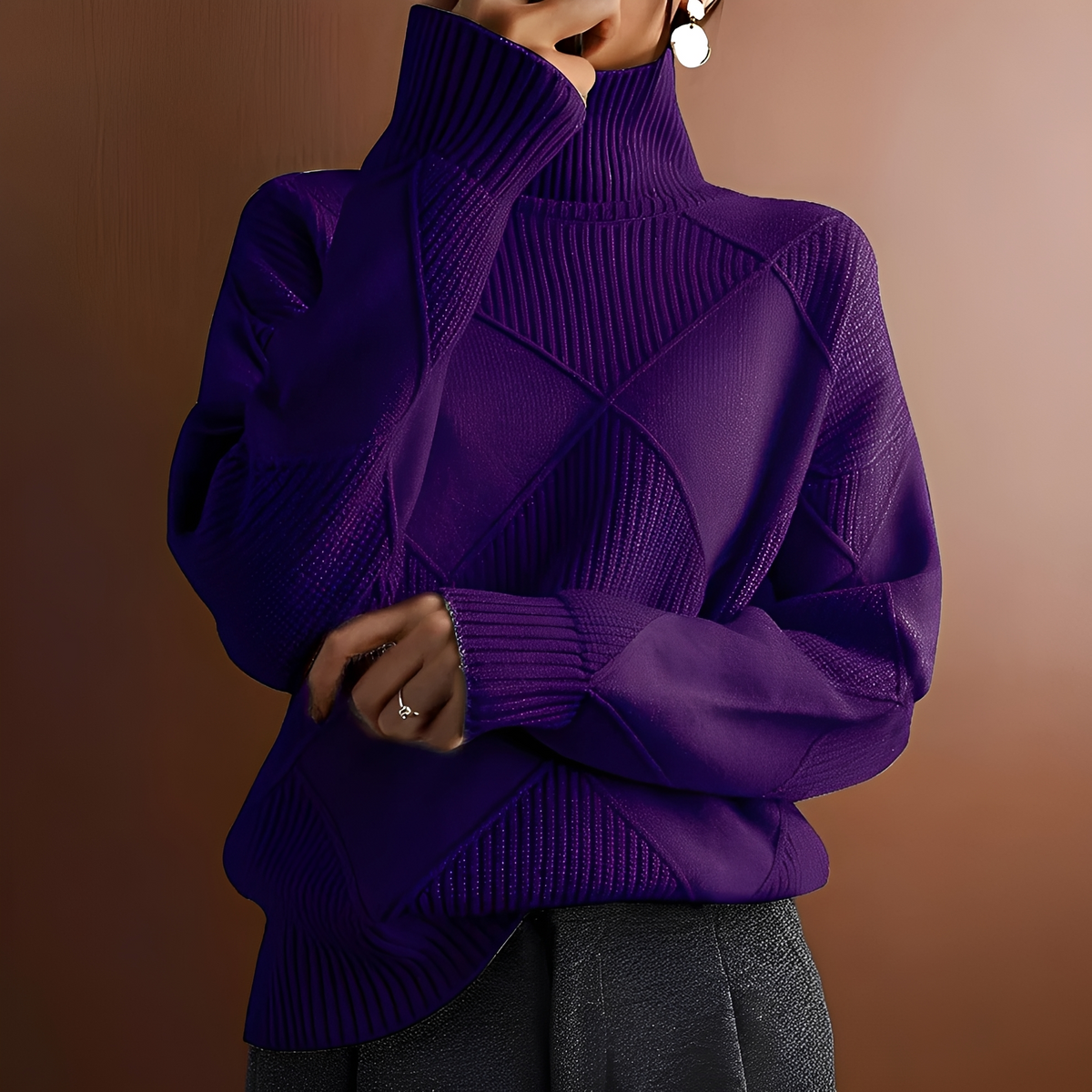 Morgan - Komfortabler Pullover mit hohem Kragen
