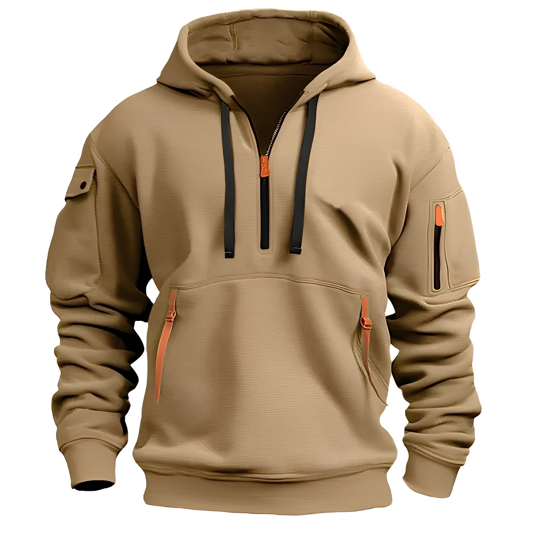 Norton - Widerstandsfähiger Hoodie mit halbem Zipper