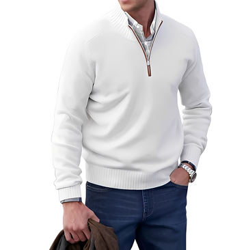 Gabriel - Behaglicher und angenehmer Pullover mit Zipper am Kragen