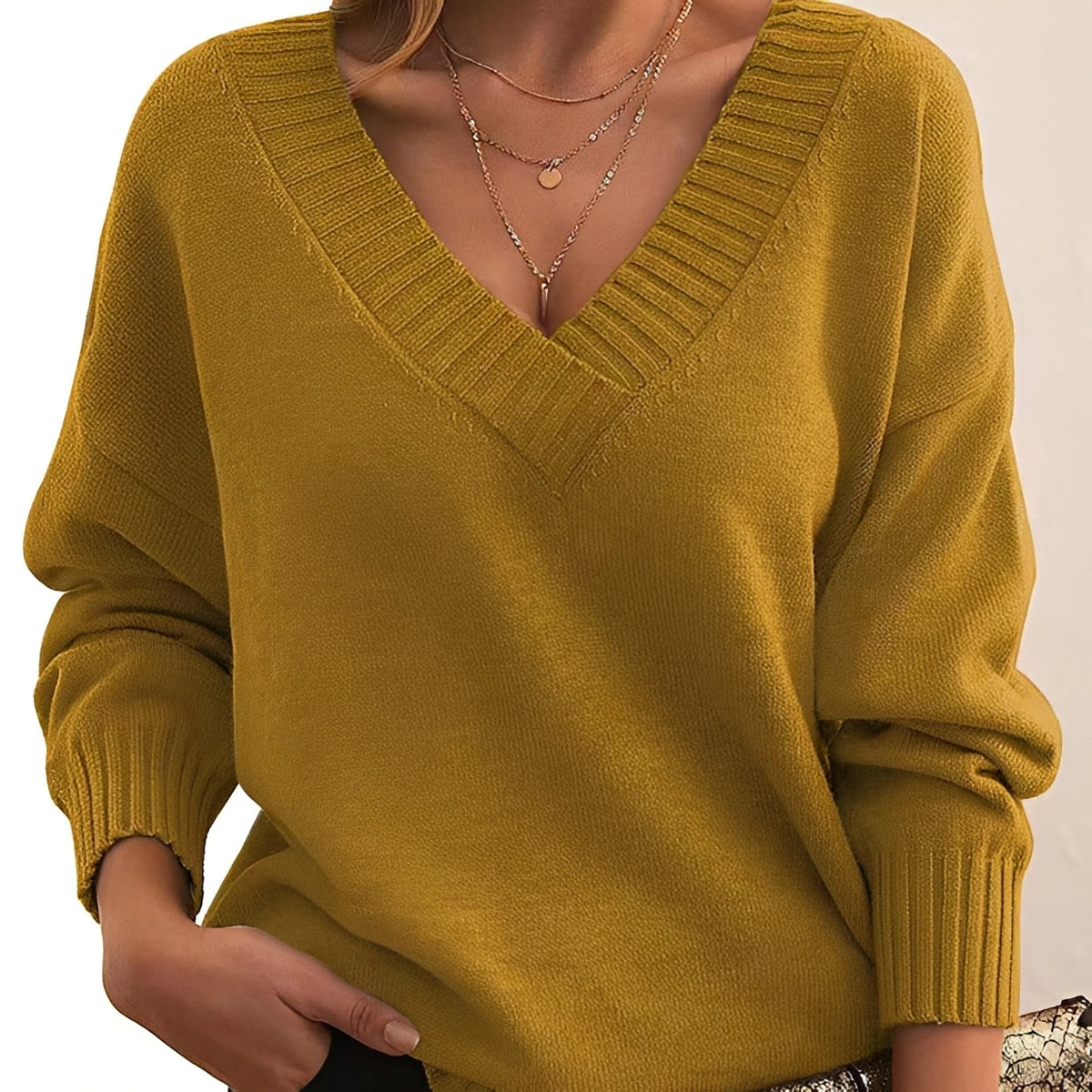 Mollie - Eleganter und bequemer Pullover mit V-Ausschnitt
