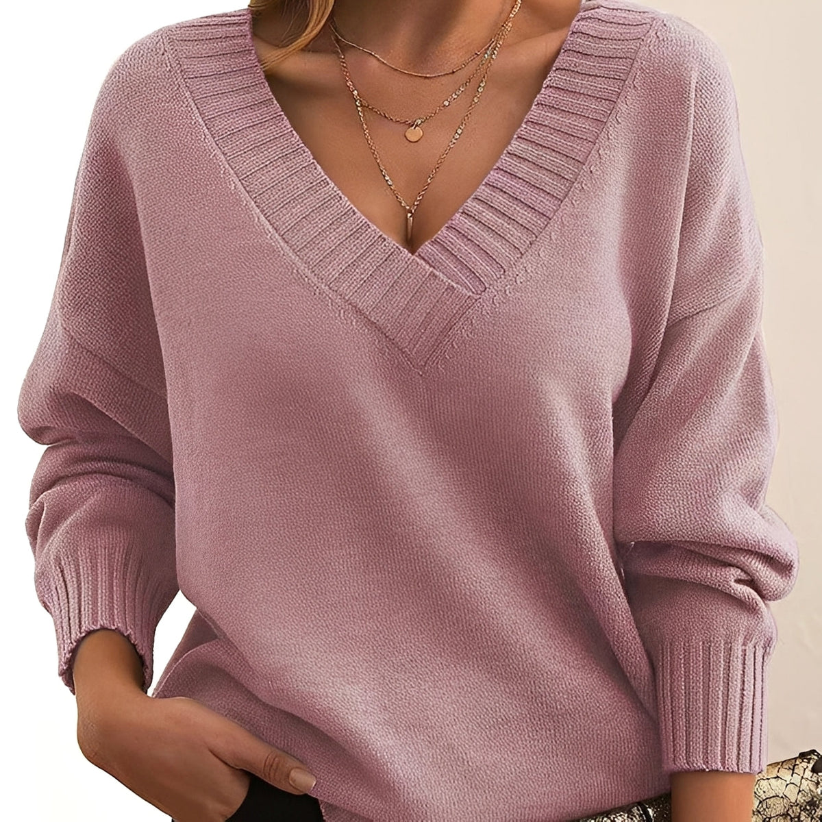 Mollie - Eleganter und bequemer Pullover mit V-Ausschnitt