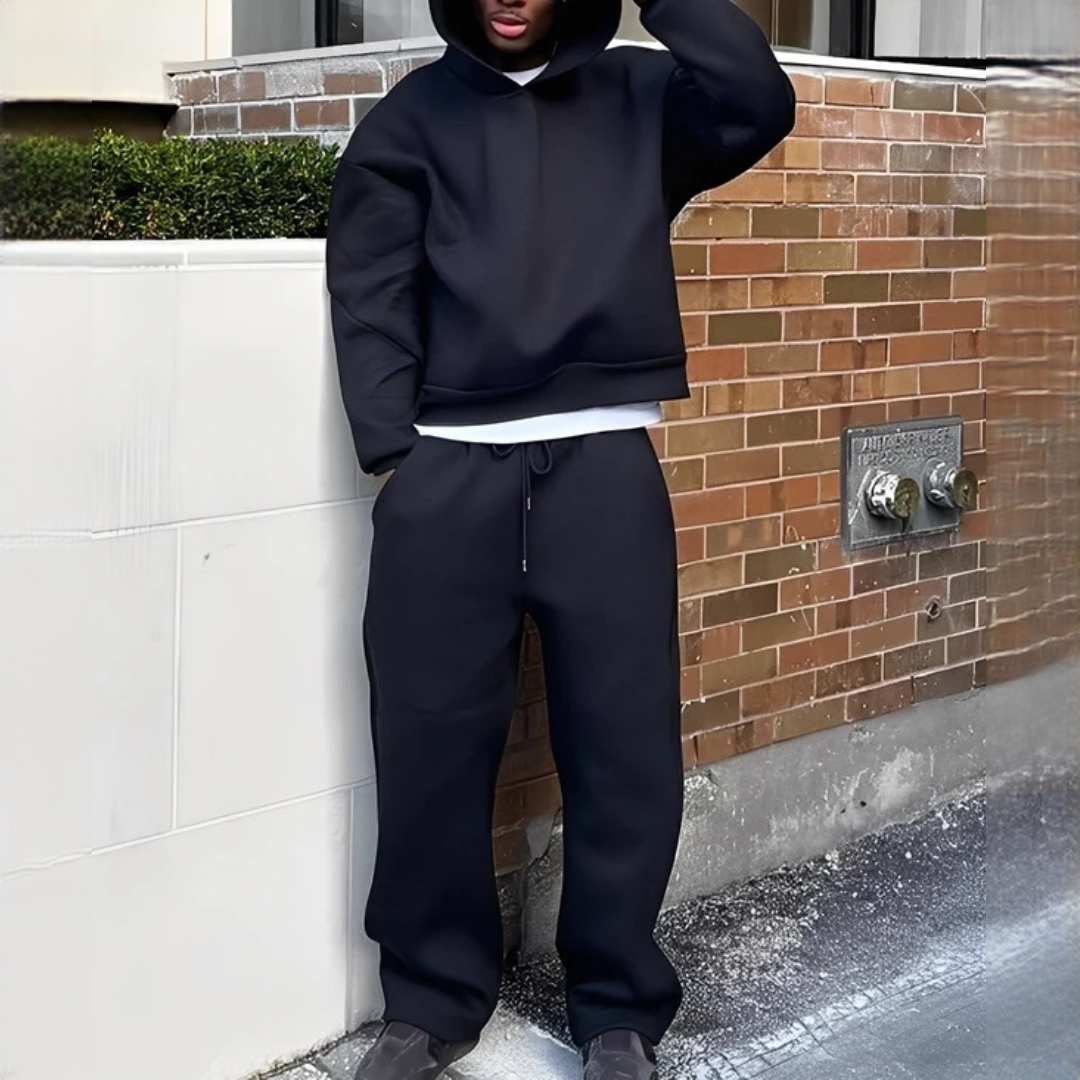 Marlon - Oversize-Set mit Kapuzenpullover und Hose