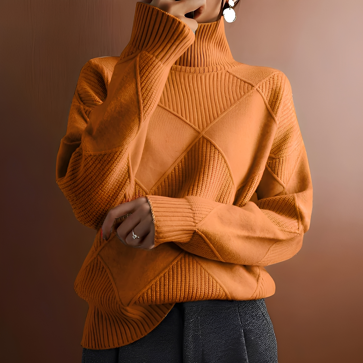 Morgan - Komfortabler Pullover mit hohem Kragen