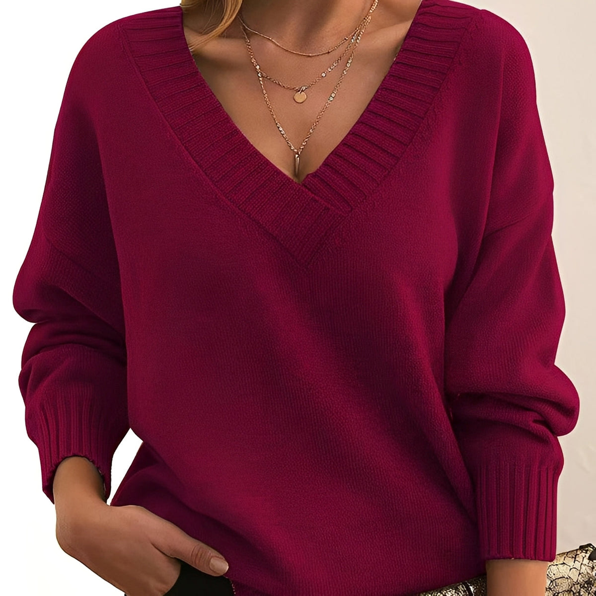 Mollie - Eleganter und bequemer Pullover mit V-Ausschnitt