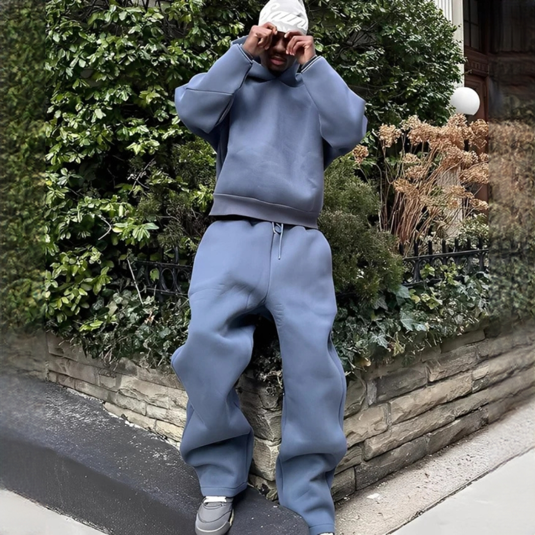 Marlon - Oversize-Set mit Kapuzenpullover und Hose