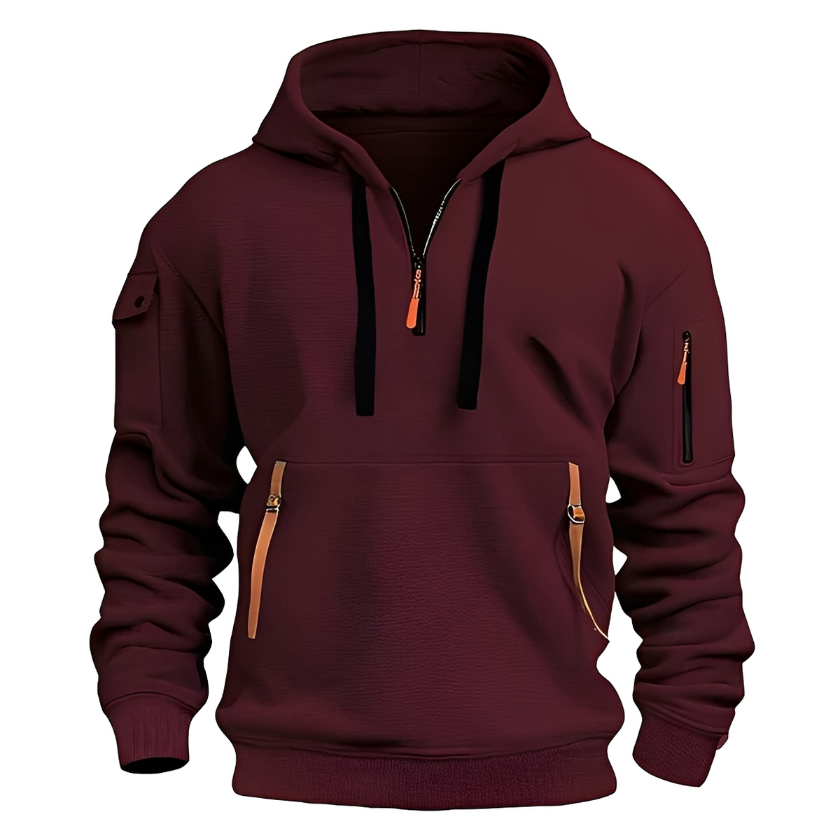 Burton - Bequemer Hoodie mit halbem Zipper