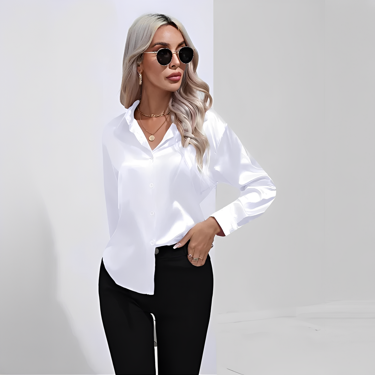 Liliane - Stilvolle Bluse mit langen Ärmeln
