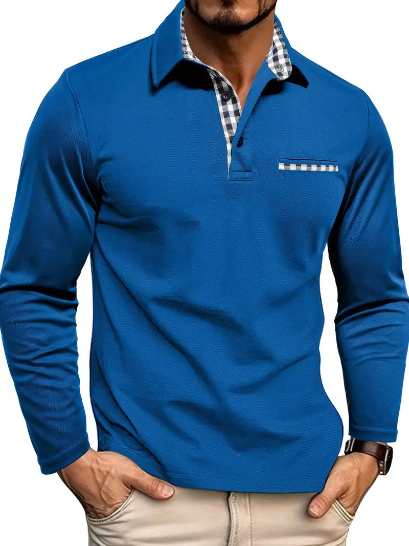 Levi - Poloshirt mit kariertem Kragen