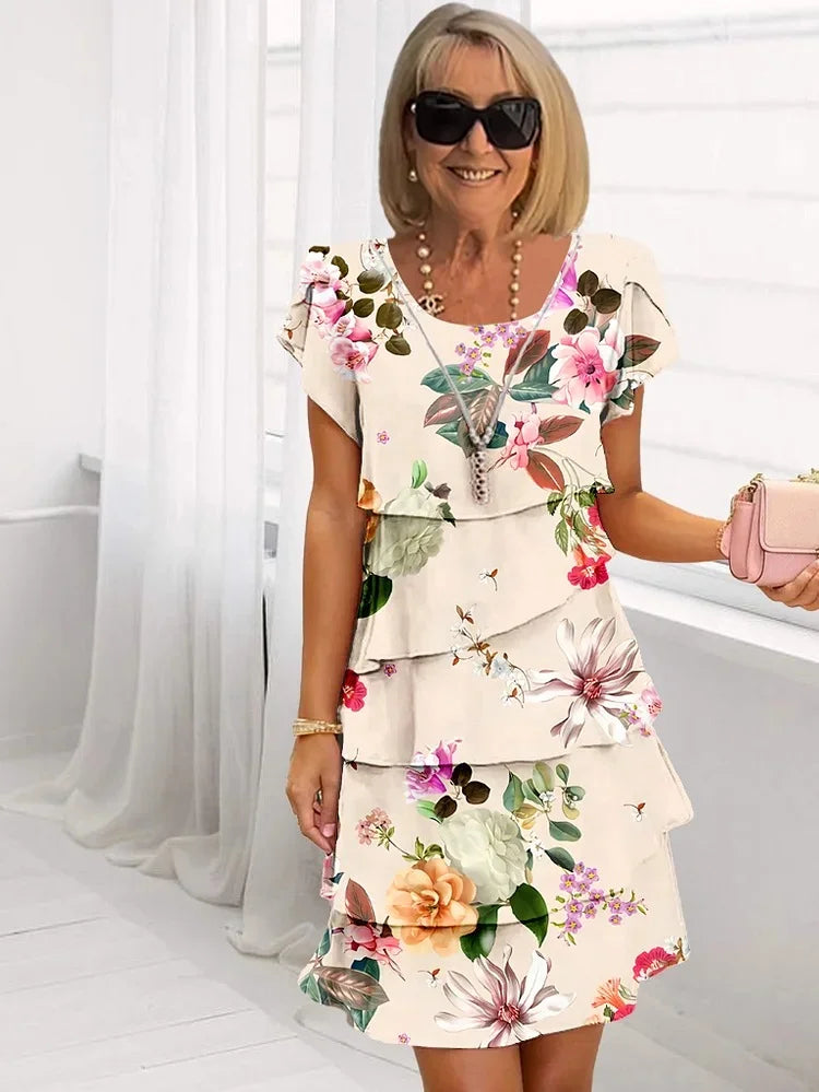 Mia- Blüten Damen Sommerkleid