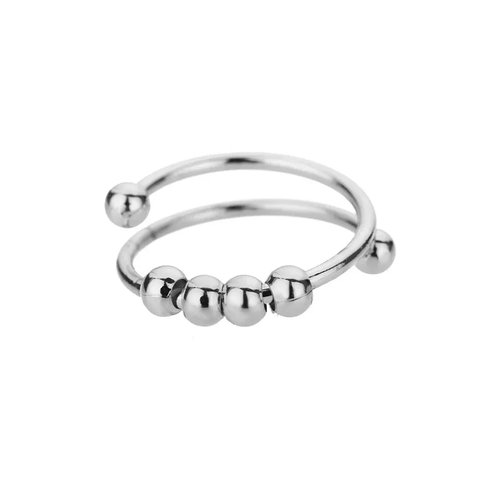 Maelis – Stresslindernder Ring mit drehbaren Perlen