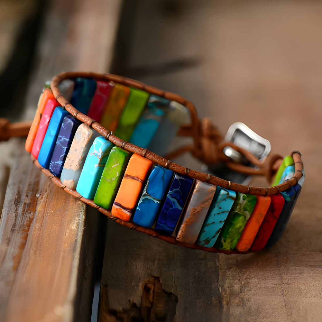 Serenya – spirituelles Armband mit natürlichen Steinen