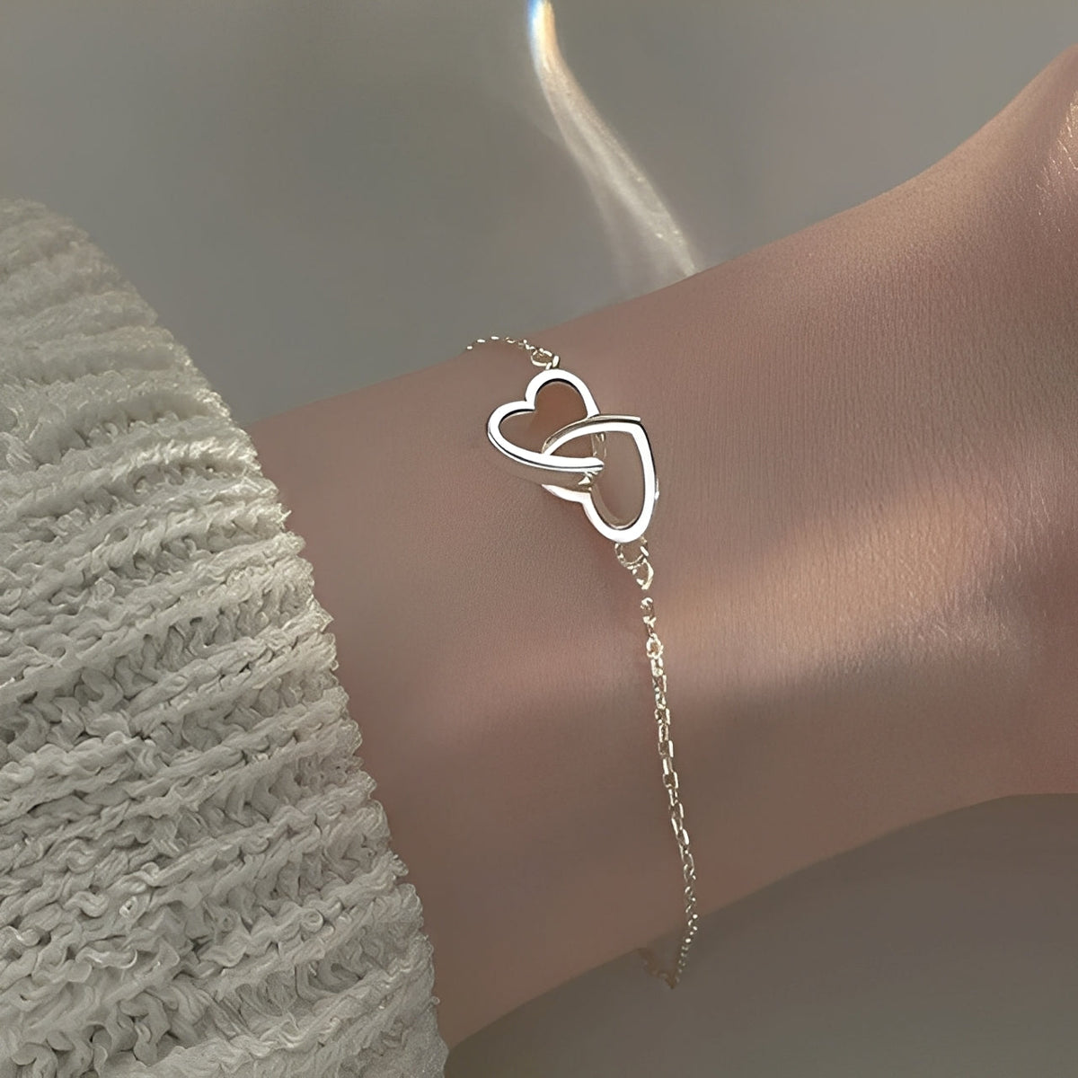 Amara – Armband mit zwei Herzen