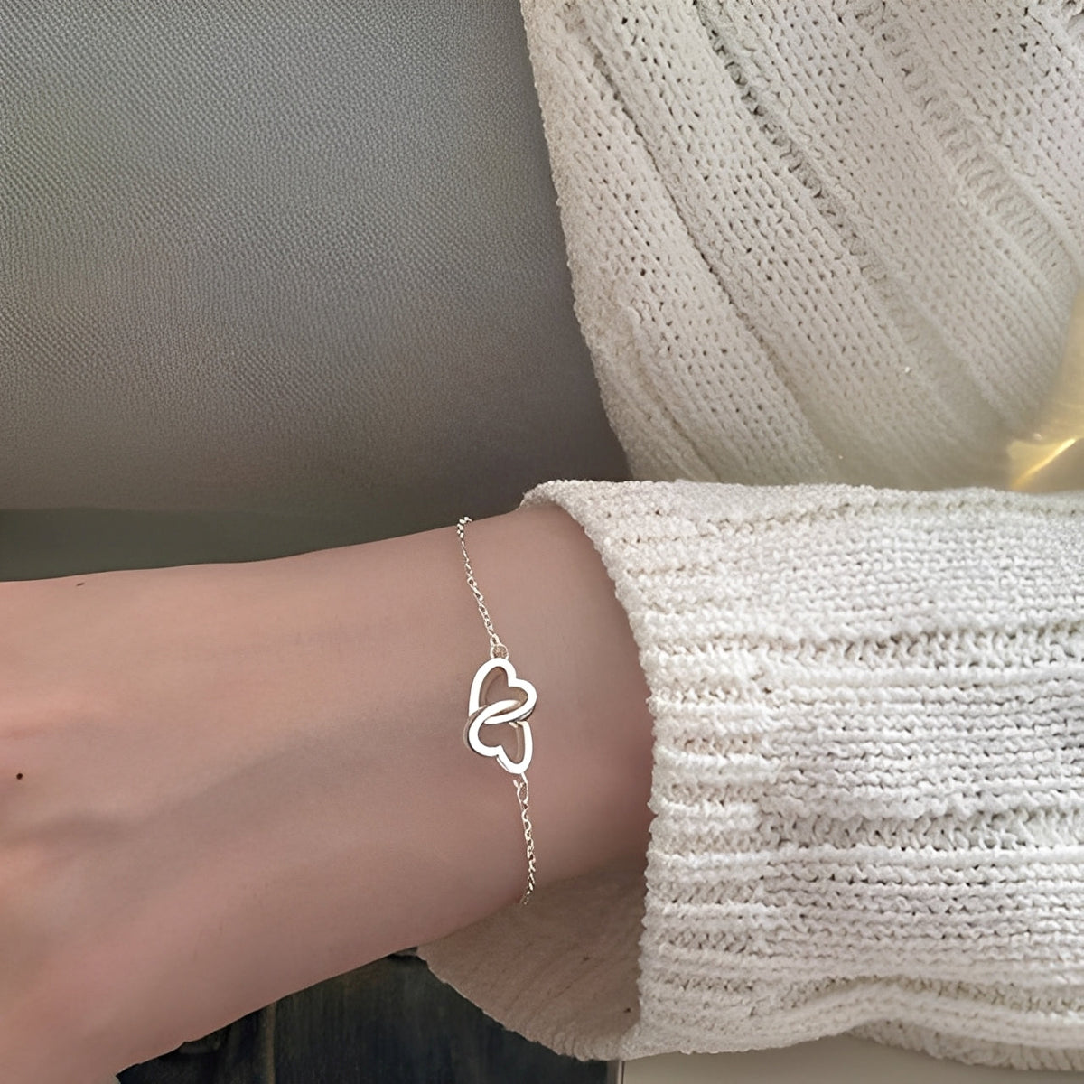 Amara – Armband mit zwei Herzen