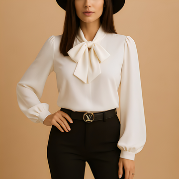 Blainne - Elegant designte Damenbluse mit Schleifendetail