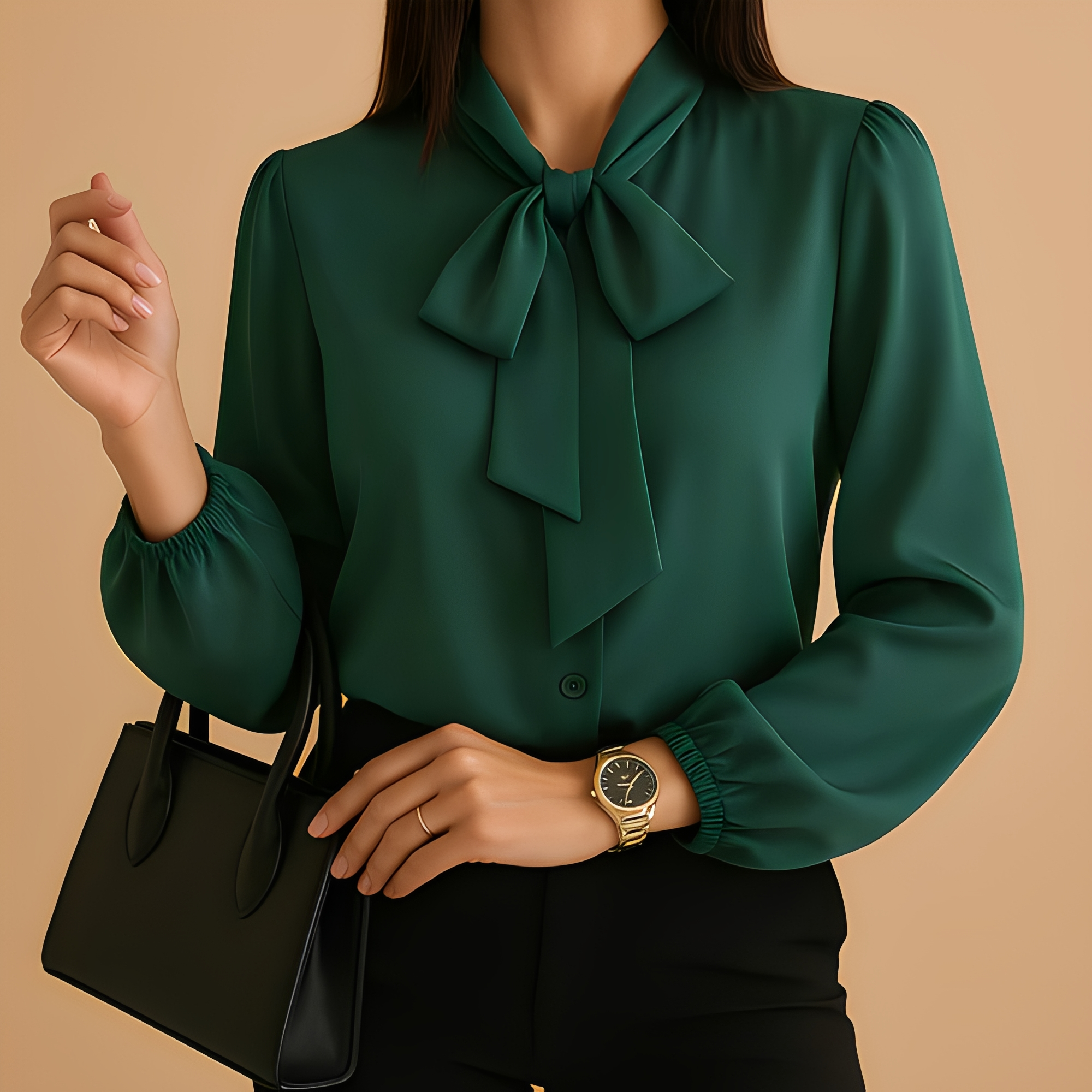 Blainne - Elegant designte Damenbluse mit Schleifendetail