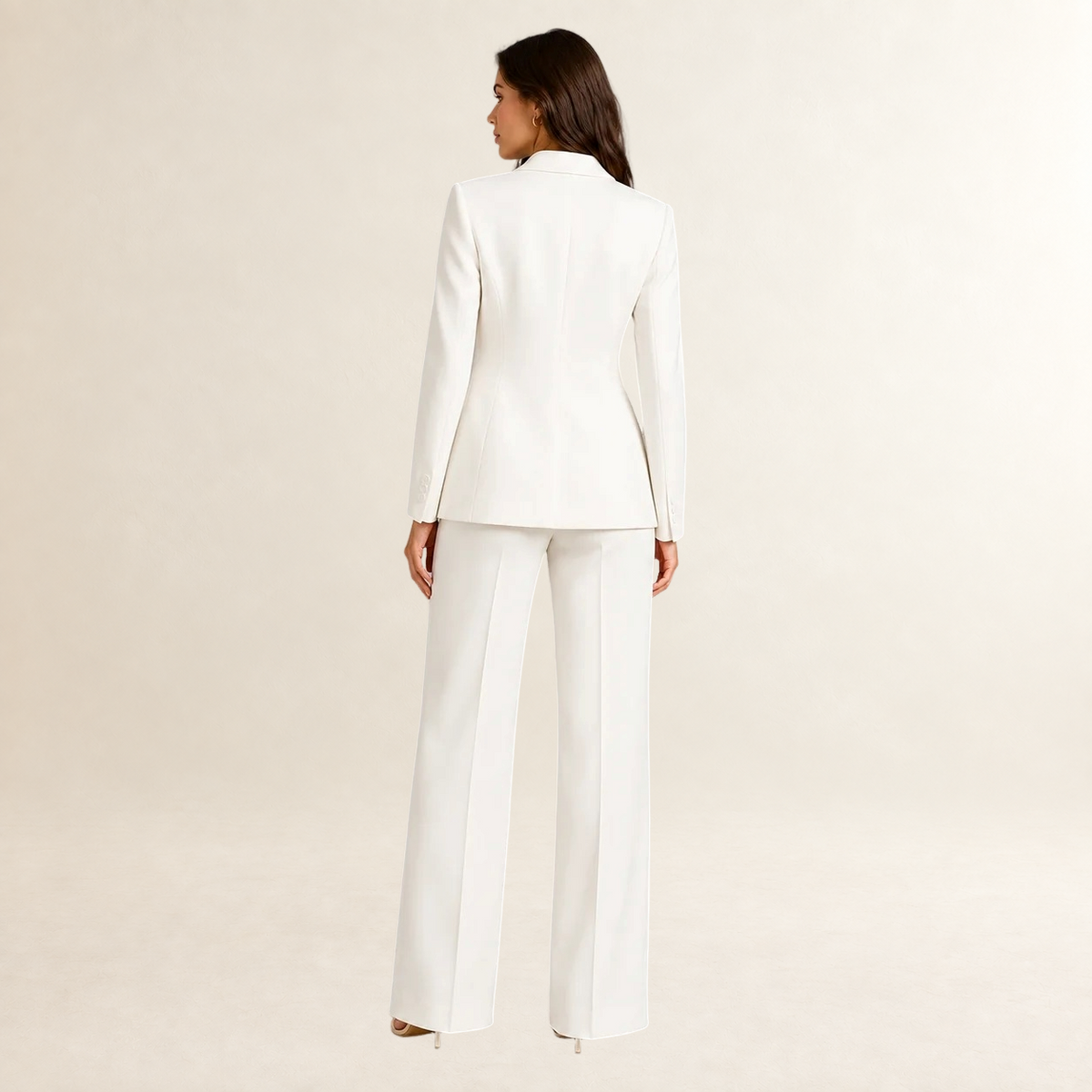 Damen Anzug-Set Blazer und weite Hose - Strukturierter Schnitt